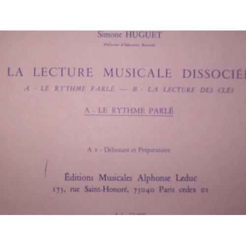 La Lecture Musicale Dissociée A Le Rythme Parlé Debutant Et Preparatoire