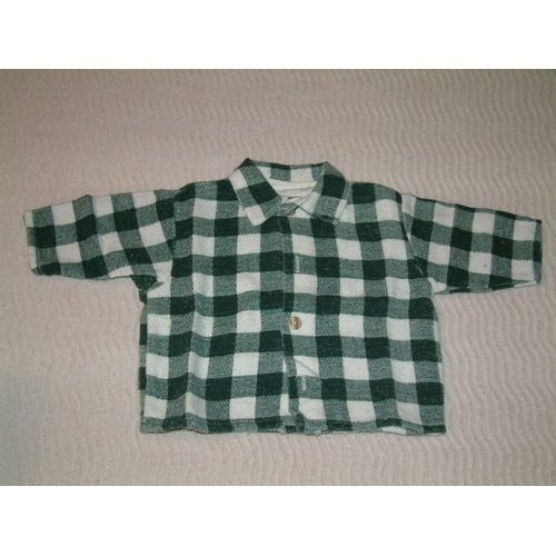 Chemise Épaisse À Carreaux Verts
