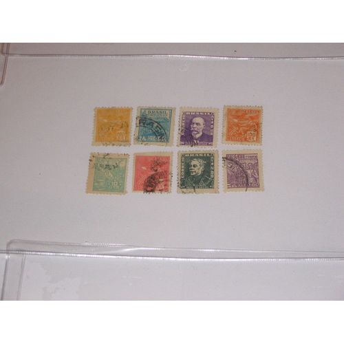 Brésil , Lot De 8 Timbres