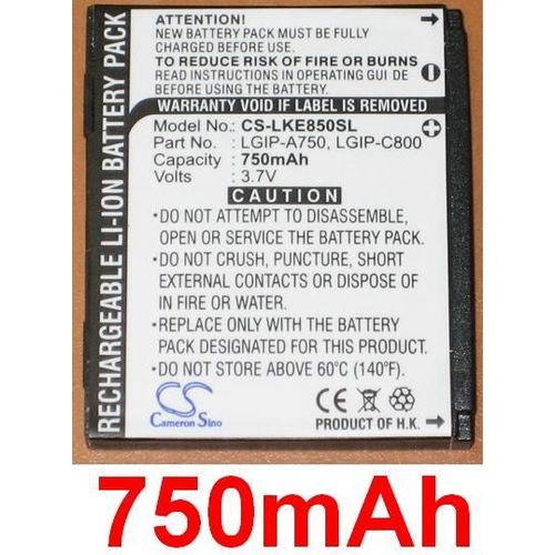Batterie Compatible Pour Lg Ke820 Ke850 Prada