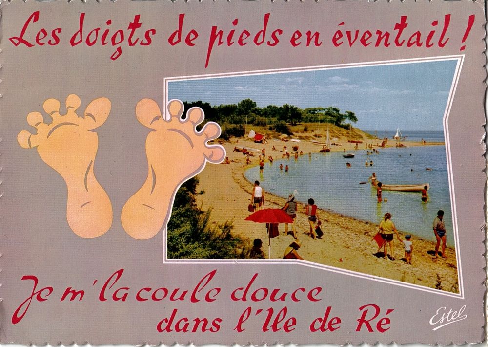 Carte Postale Humoristique Ile De Re Les Doigts De Pieds En Eventail Obliteration Du 05 07 1967 Rakuten