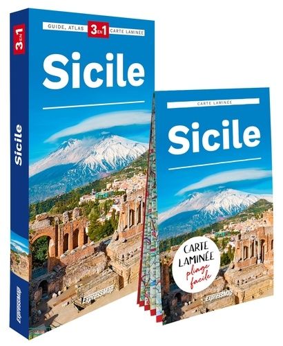 Sicile - Guide + Atlas + Carte 1/450 000