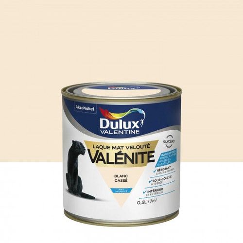 Laque Valénite Mat Blanc Cassé Pot 0.5L