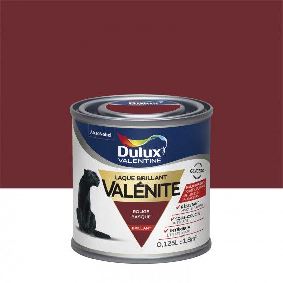 Dulux Valentine Laque Valénite Brillant Rouge Basque 0,125 L