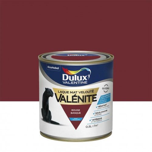 Laque Valénite Mat Rouge Basque Pot 0.5L