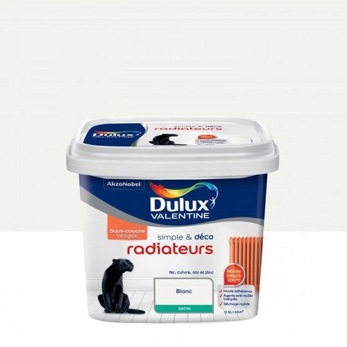 Peinture SIMPLE et DECO RADIATEURS SATIN Blanc 0.5L