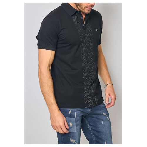 Polo Manches Courtes Noir Homme