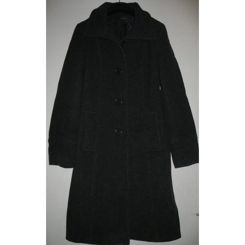 Manteau Long Zara Couleur Noire Taille S