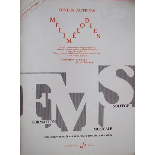 Mélimélodies Volume 6, 3ème Cycle