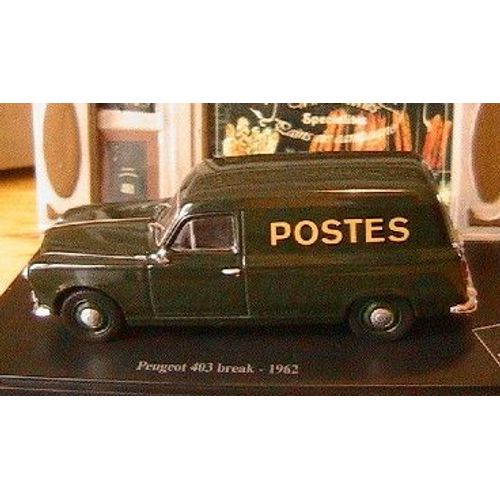 Peugeot Fourgonnette Break 403 1962 Musee La Poste Ptt Norev 1/43-Norev