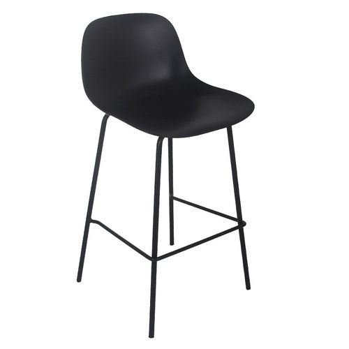 Tabouret De Bar 'grano' Noir Intérieur / Extérieur