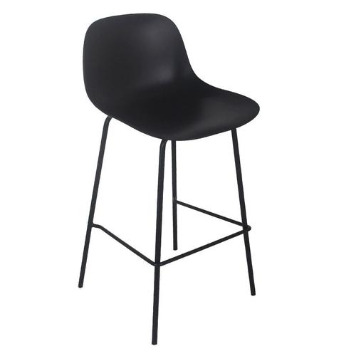 Tabouret Snack Mi-Hauteur 'grano Mini' Noir Intérieur / Extérieur