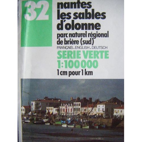 Ign, Carte Touristique 1:100 000, N°32, Nantes Les Sables D'olonnes