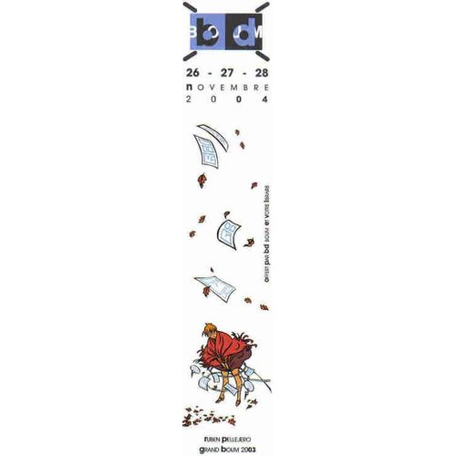 Marque Page Pellejero Pour Festival Bd Blois 2004