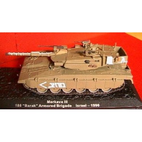 Char Tank Merkava Iii 188 Barak Armored Brigade Israel 1/72-Altaya