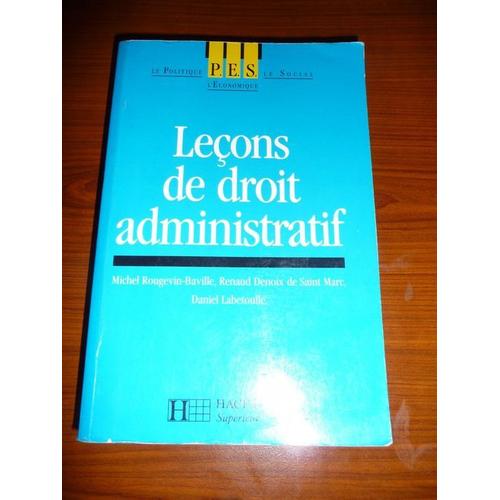 Leçons De Droit Administratif