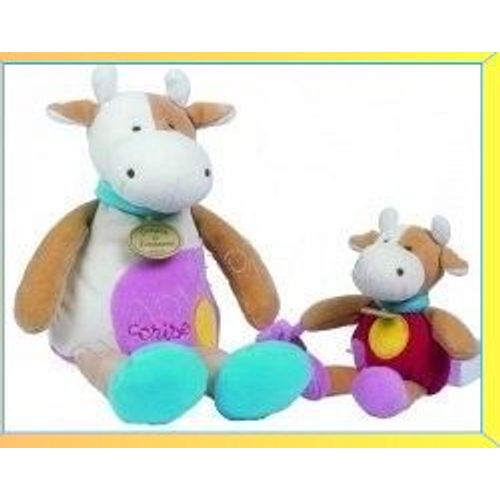 Peluche Doudou Et Compagnie Cerise La Vache Et Son Bebe