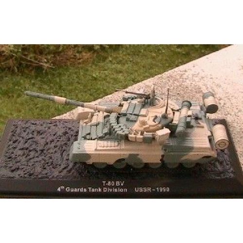 Char Tank T 80 Bv Ussr 1990 Moscow 1/72 Military Armed-Altaya