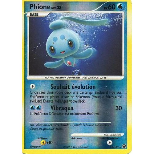 Phione - 12/100 - Holo Rare - Reverse Holo - Pokemon Singles » Diamond and  Pearl & Platinum Sets » DPMD - Majestic Dawn - Da-Planet