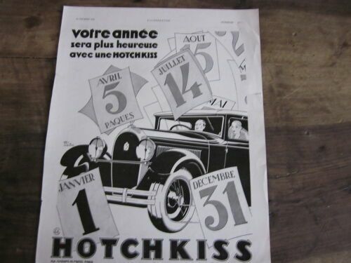 Composition 20 Ème Publicite Automobile Hotchkiss