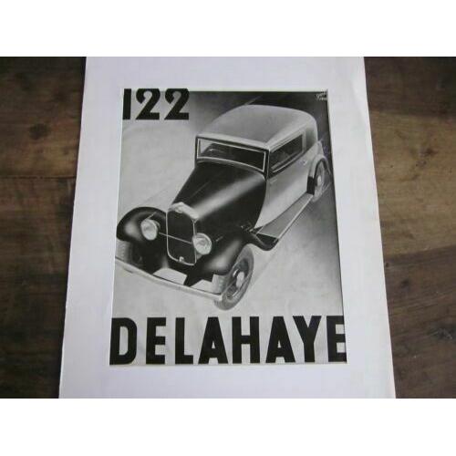 Composition 20 Ème Publicite Automobile Delahaye 122