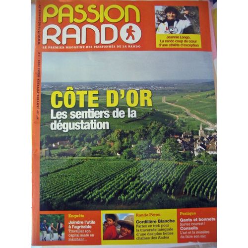 Passion  Rando  N° 10 : Cote D 'or  Les  Sentiers De La Degustation