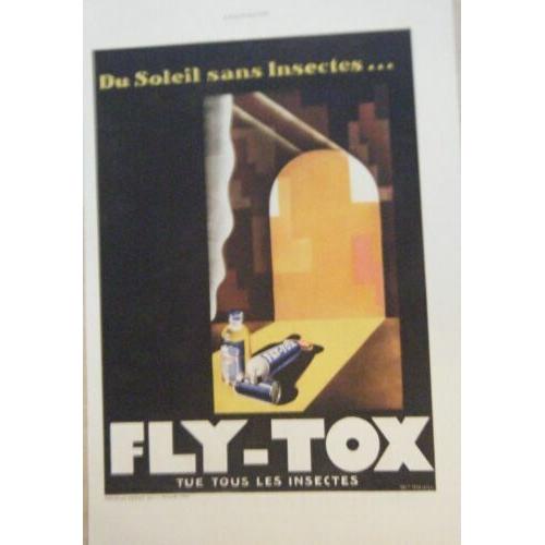Heliochromie Fin 19ème Publicite Fly Tox Tue Tous Les Insectes