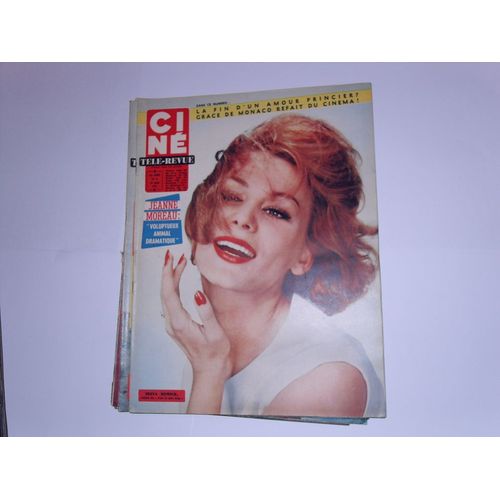 Cine Revue 1962 N° 13 : Jeanne Moreau.Doris Day.Rock Hudson.Grace De Monaco.Jean Claude Pascal.Sophia Loren.Jean Claude Brialy.
