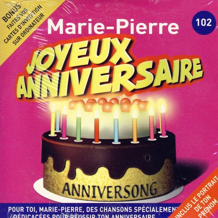 Anniversaire Marie A Prix Bas Neuf Et Occasion Rakuten