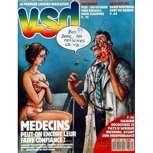 Vsd  N° 632 : 10-1989 Sabrina Salerno/Gerard Lanvin/Serge Gainsbourg (2p)/Darie Boutboul/Pekin/Indian Jones (3p)/Dossier : Medecins Peut On Leur Faire Confiance