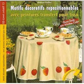 Motifs Décoratifs Repositionnables Avec Peintures Transfert Pour Tissu