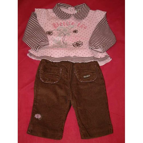 Ensemble Fille Rose/Brun