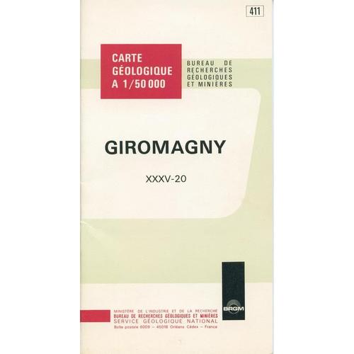 Carte Géologique De La France Au 1/50000  N°411: Giromagny