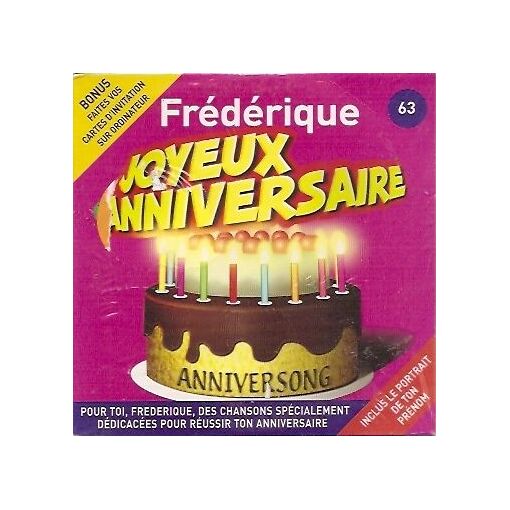 Joyeux Anniversaire Frederique Cd Rakuten