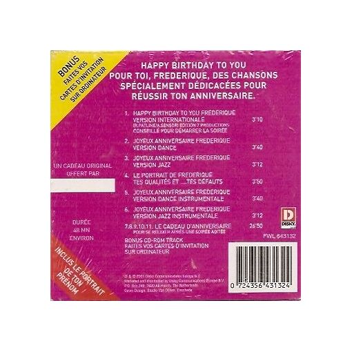 Joyeux Anniversaire Frederique Cd Rakuten