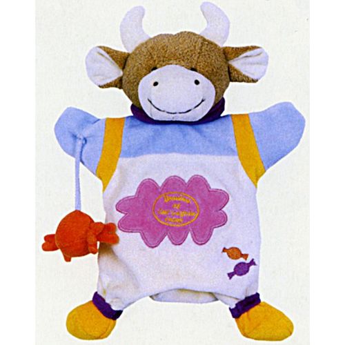 Doudou Marionette Vache Et Son Bonbon