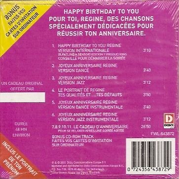 Joyeux Anniversaire Regine Cd Rakuten