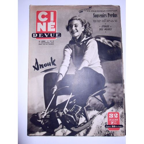 Cine Revue 1950 N° 50 : Anouk.James Stewart.Slyvia Lamarr.Kirk Douglas.