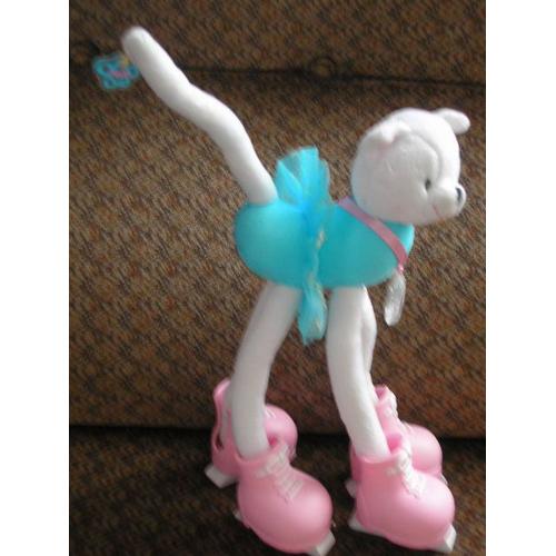 Peluche Barbie Chat Avec Patins Roulettes