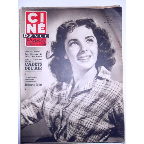 Cine Revue 1951 N° 24 : Elizabeth Taylor.Yves Montandjohn Wayne.