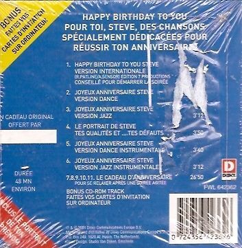 Joyeux Anniversaire Steve Cd Rakuten