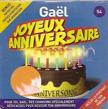 Joyeux Anniversaire Gael Cd Rakuten