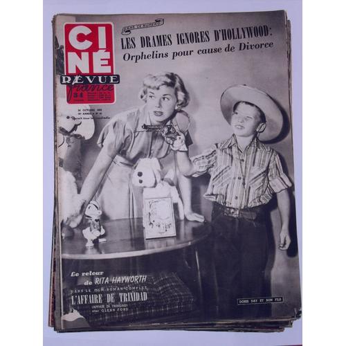 Cine Revue 1952 N° 43 : Rita Hayworth.Roberto Benzi.Errol Flyn.Francoise Arnoul. Fernandel.Daniel Gelin.Michele Morgan.