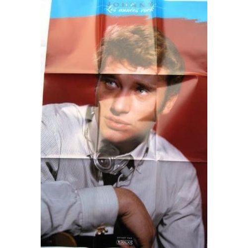 Johnny Hallyday Poster Original Les Annees Rock.60 X 40 Cm