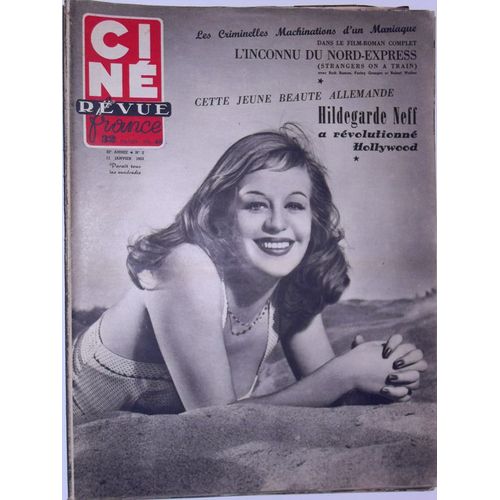 Cine Revue France 1952 N° 2 : Hildegarde Neff.Stewart Granger.Pier Angeli.Bernard Blier.