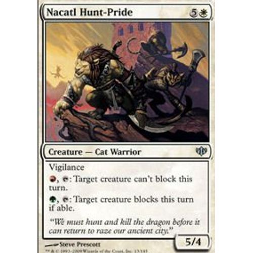 Bande Chasseresse Nacatl  - Magic Mtg - Conflux 13 - U