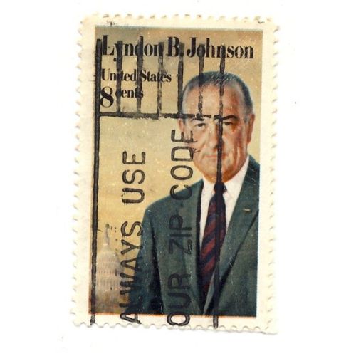 Timbre Etats Unis- Lyndon Johnson 8c