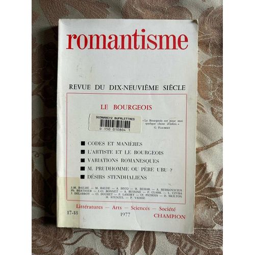 Romantisme Revue Du Dix-Neuvième Siècle