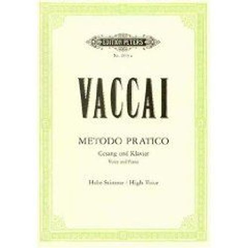 Metodo Pratico - Méthode Pratique De Chant Italien Voix Haute