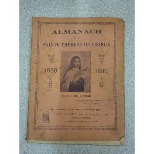 Almanach De Sainte Thérése De Lisieux 1930